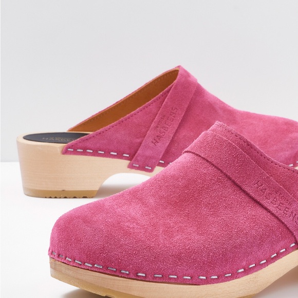 Swedish Hasbeen Clogs Pink Suede Size 9 $300 OBO - Picture 6 of 7